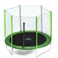 Батут DFC Trampoline Fitness с сеткой 6ft, зеленый